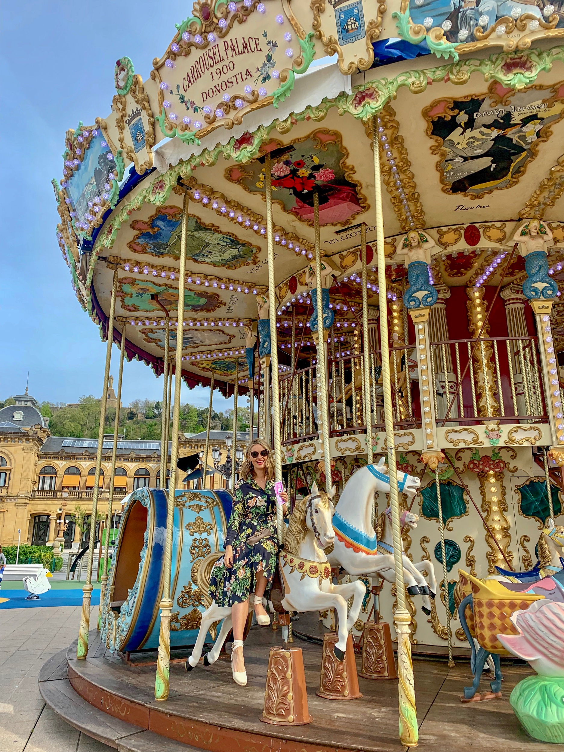 I had to hop on the carousel!