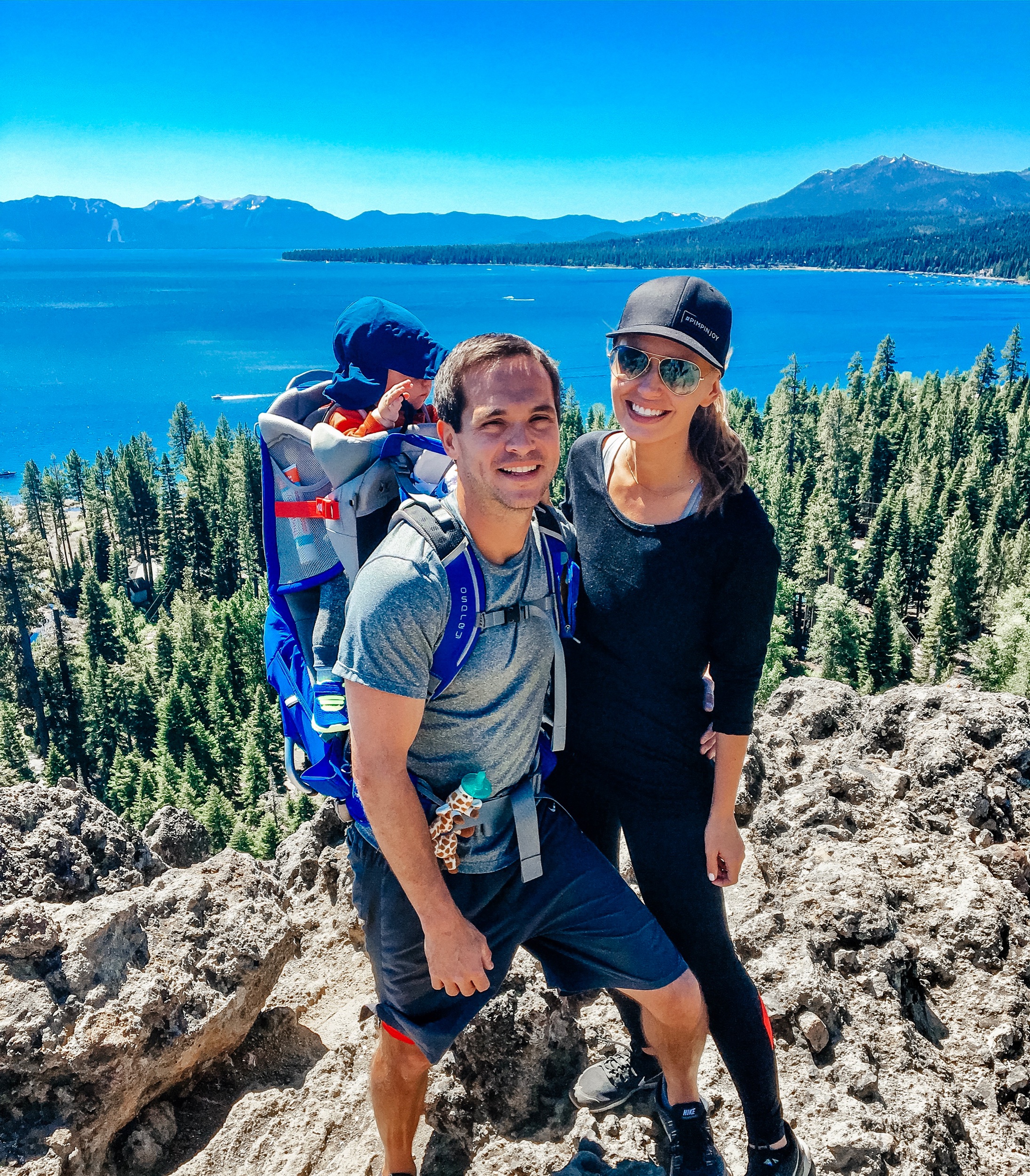 Family hike in West Tahoe