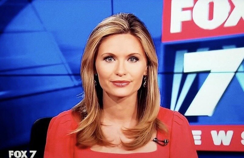 On the anchor desk at FOX 7.